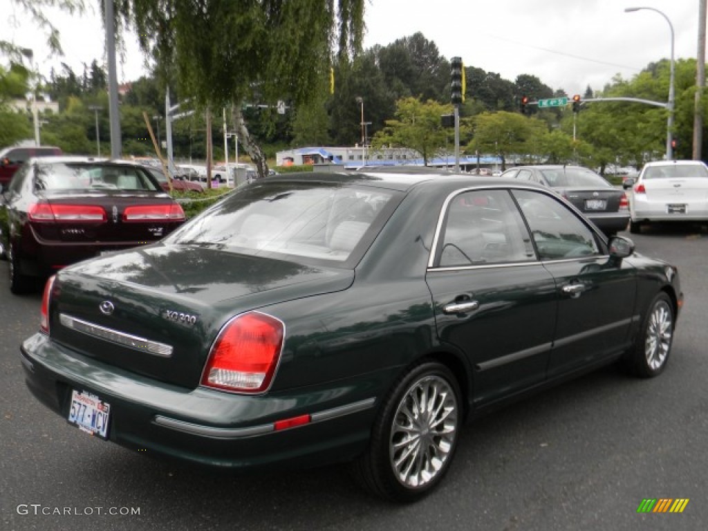 2001 XG300 L Sedan - Midnight Green / Beige photo #5
