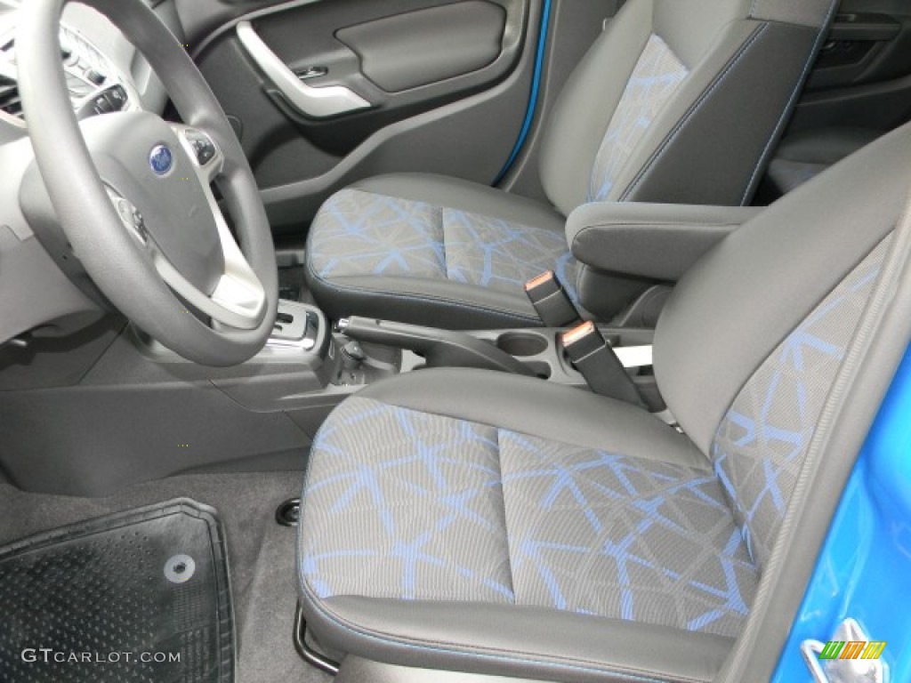 Charcoal Black/Blue Interior 2012 Ford Fiesta SE Hatchback Photo #57883234