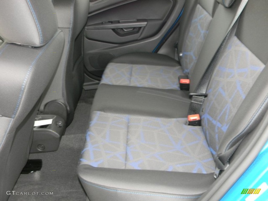 Charcoal Black/Blue Interior 2012 Ford Fiesta SE Hatchback Photo #57883243