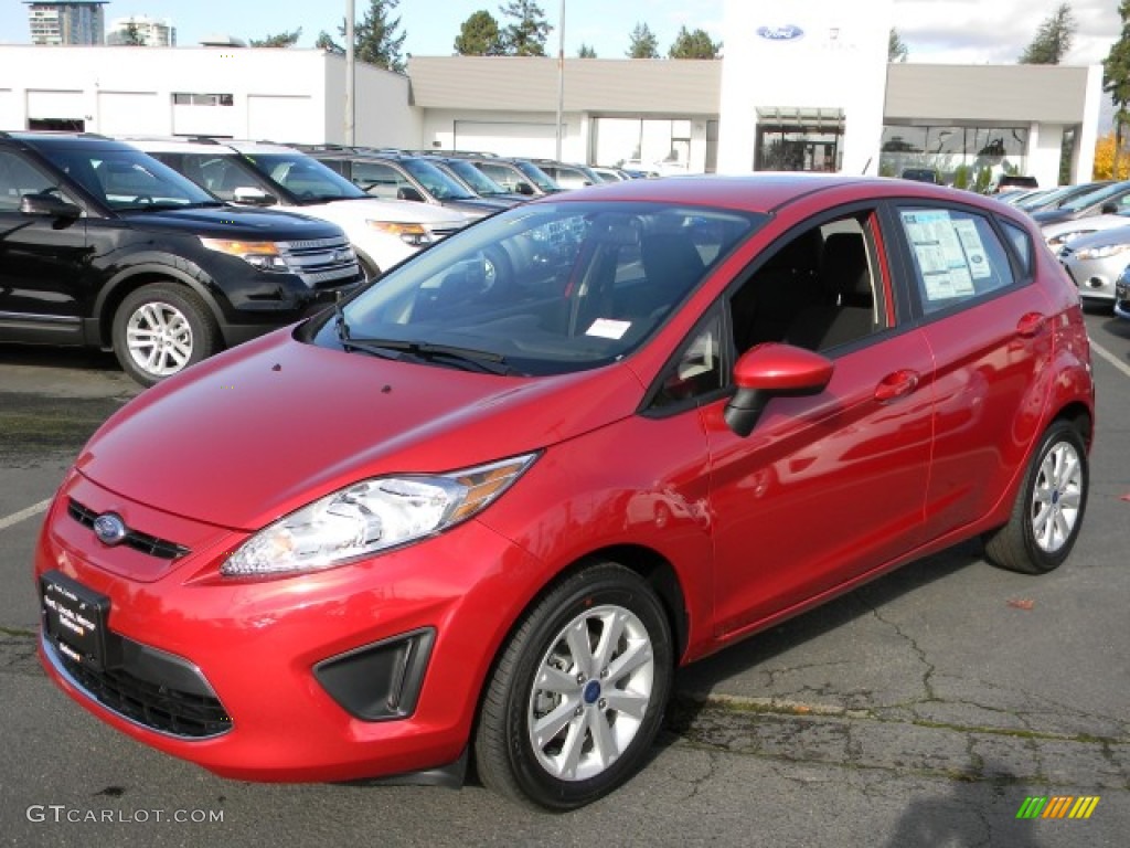 Red Candy Metallic 2012 Ford Fiesta SE Hatchback Exterior Photo #57883351