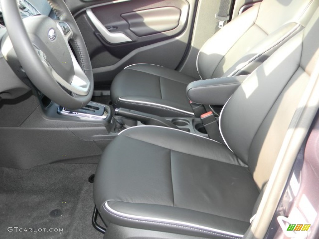 Charcoal Black Interior 2012 Ford Fiesta SEL Sedan Photo #57883636