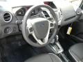 Charcoal Black 2012 Ford Fiesta SES Hatchback Steering Wheel