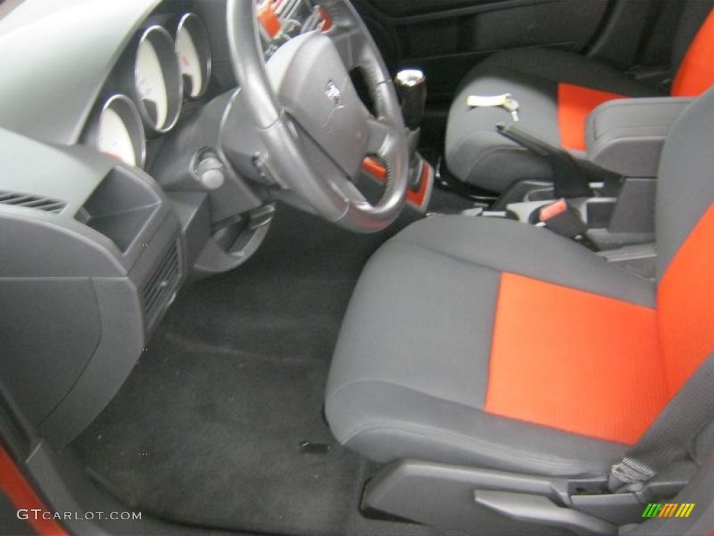 Dark Slate Gray/Orange Interior 2008 Dodge Caliber SXT Photo #57884404