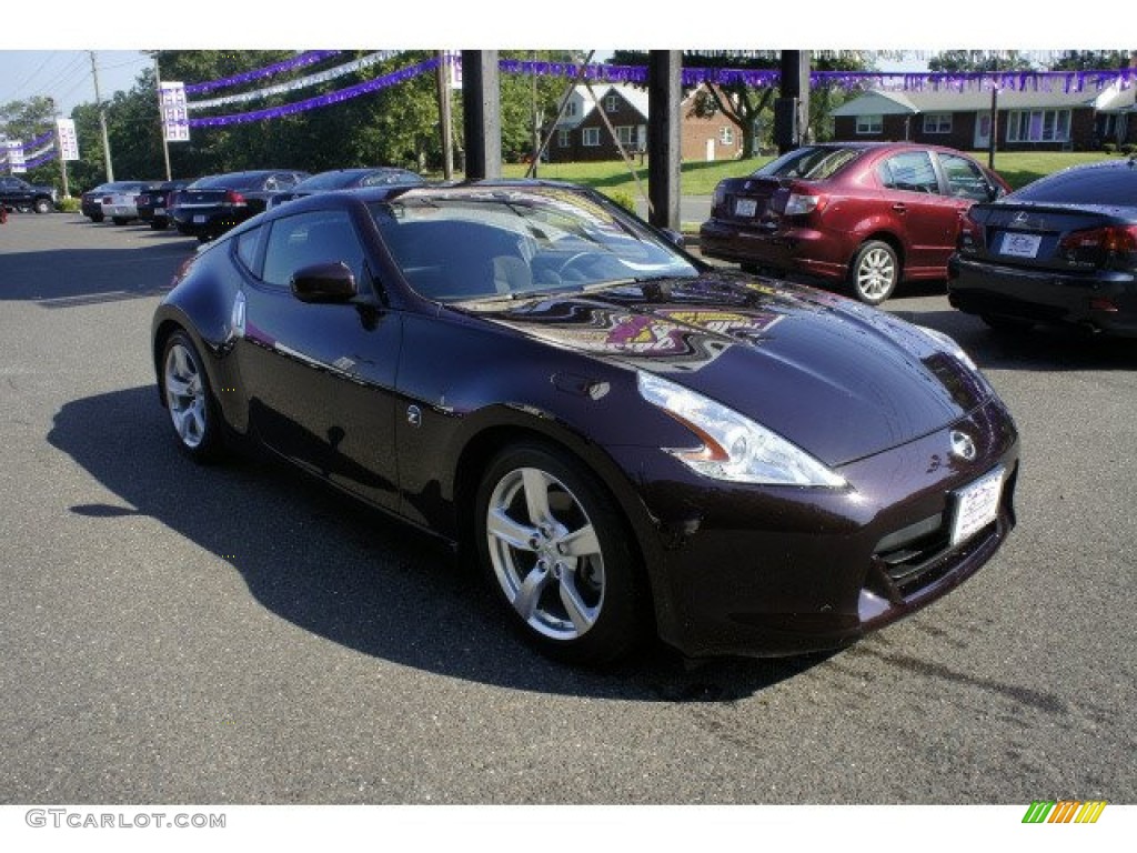 2010 370Z Touring Coupe - Black Cherry / Black Leather photo #2