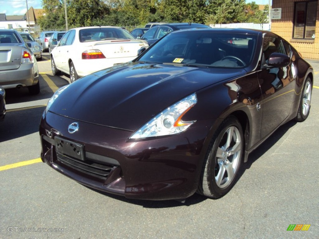 2010 370Z Touring Coupe - Black Cherry / Black Leather photo #4