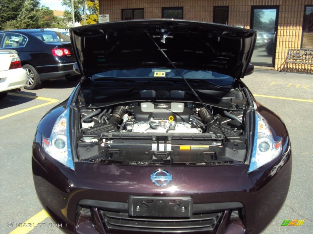 2010 370Z Touring Coupe - Black Cherry / Black Leather photo #20