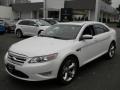 2012 White Platinum Tri-Coat Ford Taurus SHO AWD  photo #1