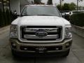 2012 White Platinum Metallic Tri-Coat Ford F350 Super Duty King Ranch Crew Cab 4x4  photo #2