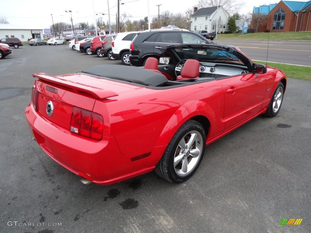2006 Mustang GT Premium Convertible - Torch Red / Red/Dark Charcoal photo #7