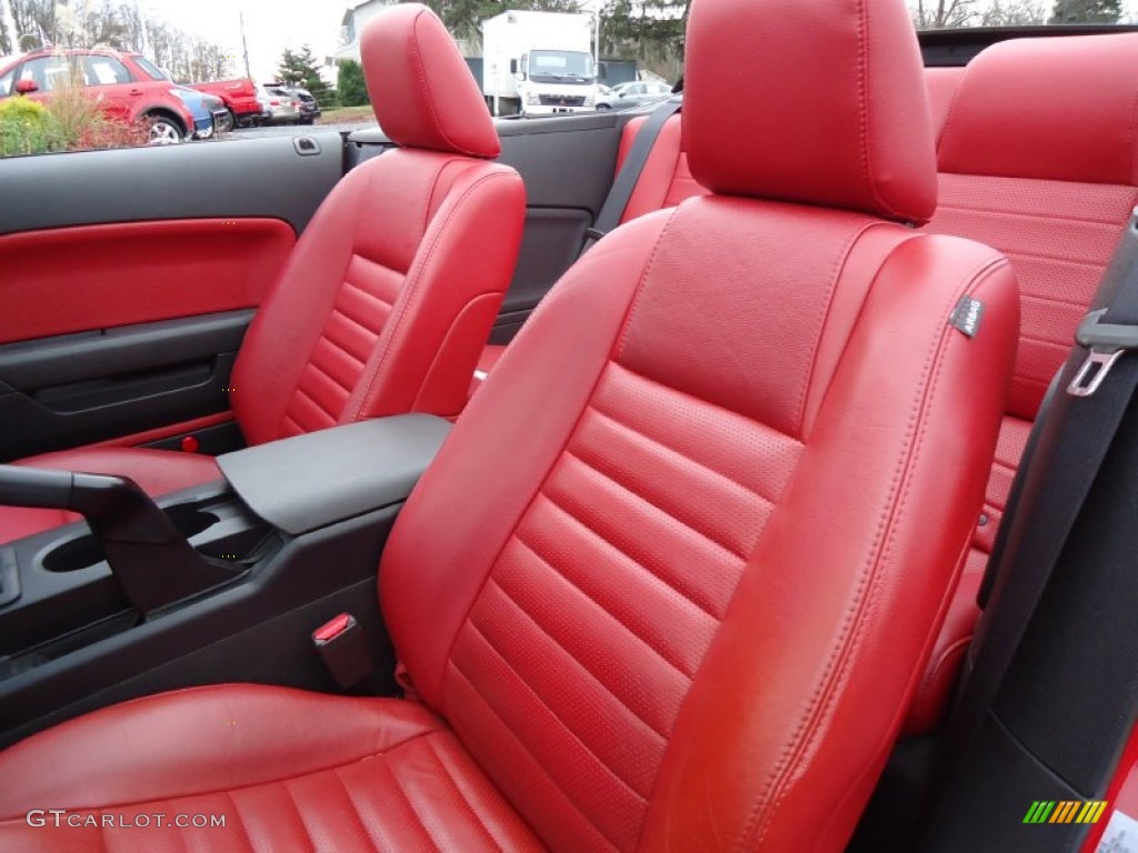 Red/Dark Charcoal Interior 2006 Ford Mustang GT Premium Convertible Photo #57885817