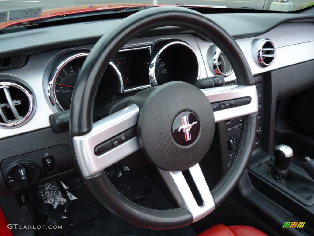 2006 Mustang GT Premium Convertible - Torch Red / Red/Dark Charcoal photo #16