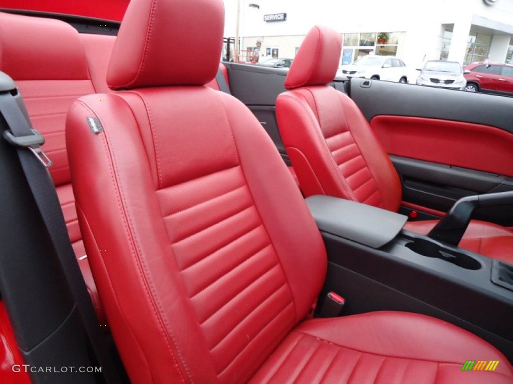 Red/Dark Charcoal Interior 2006 Ford Mustang GT Premium Convertible Photo #57885868