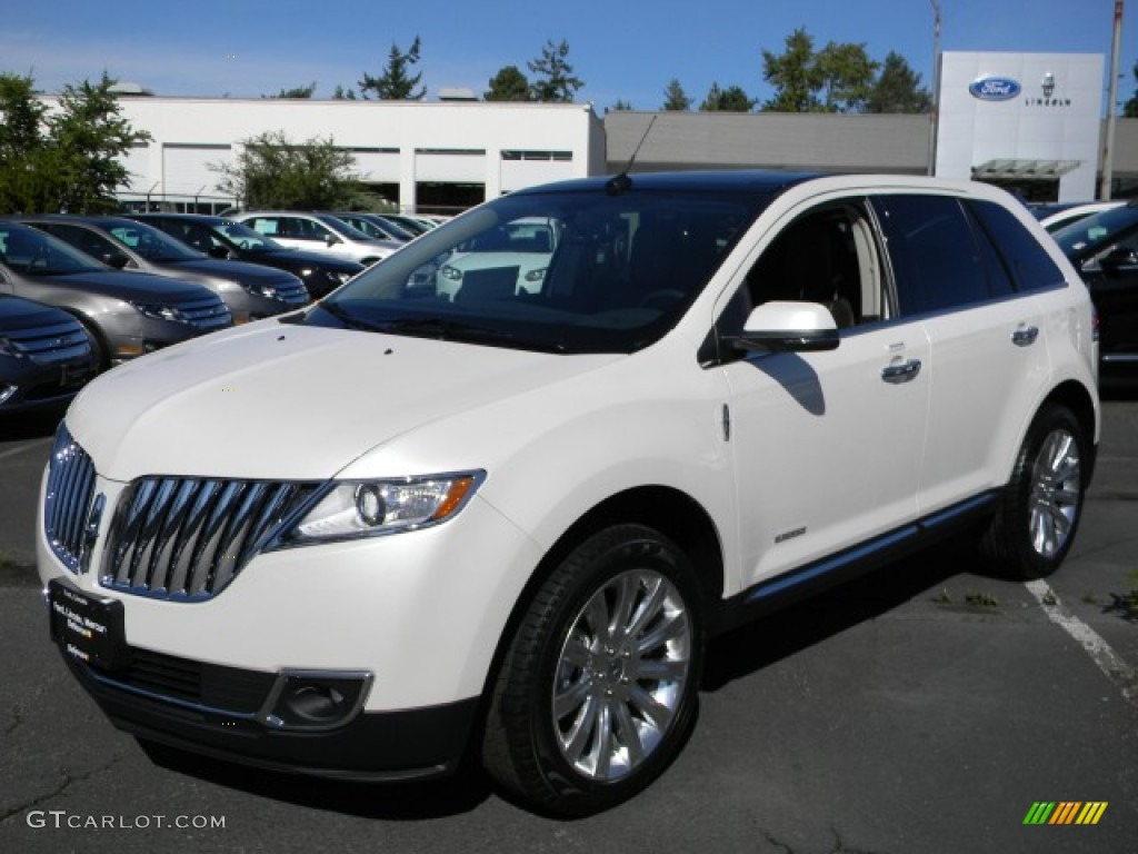 2012 MKX FWD Limited Edition - White Platinum Metallic Tri-Coat / Bronze Metallic/Charcoal Black photo #1