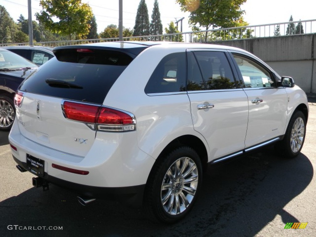 2012 MKX FWD Limited Edition - White Platinum Metallic Tri-Coat / Bronze Metallic/Charcoal Black photo #5