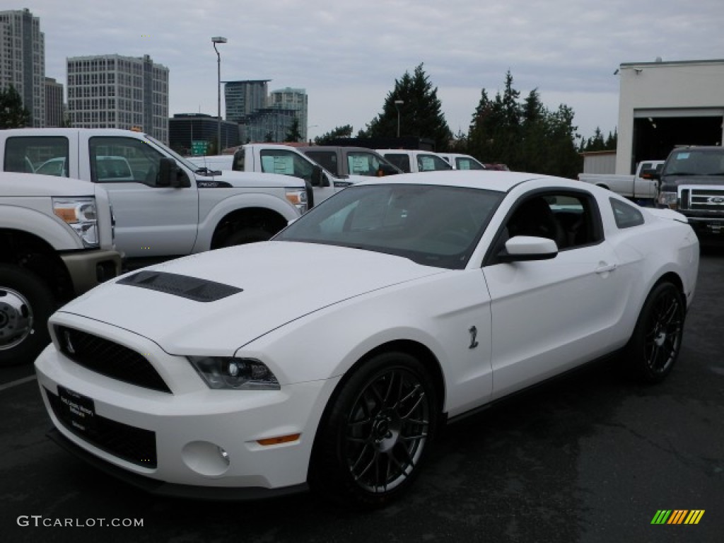 Performance White 2012 Ford Mustang Shelby GT500 SVT Performance Package Coupe Exterior Photo #57886468