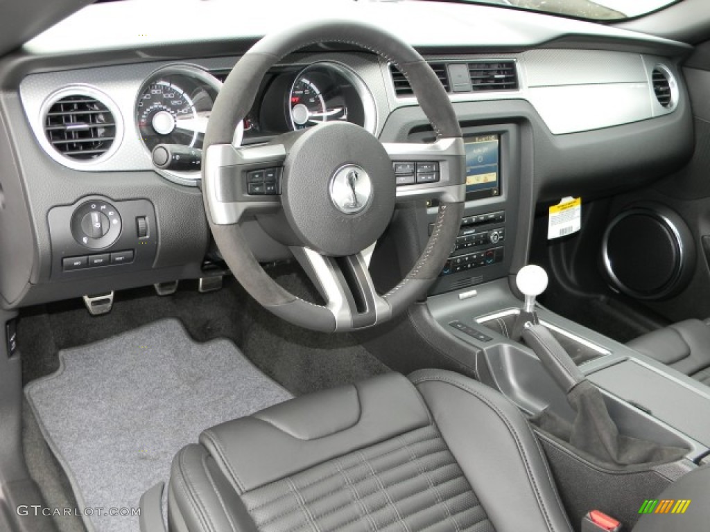 2012 Ford Mustang Shelby GT500 SVT Performance Package Coupe Charcoal Black/Black Dashboard Photo #57886522