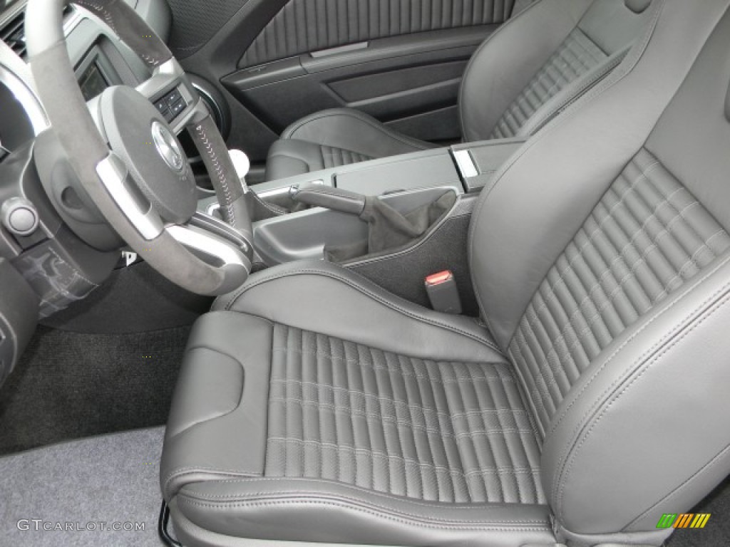 Charcoal Black/Black Interior 2012 Ford Mustang Shelby GT500 SVT Performance Package Coupe Photo #57886531