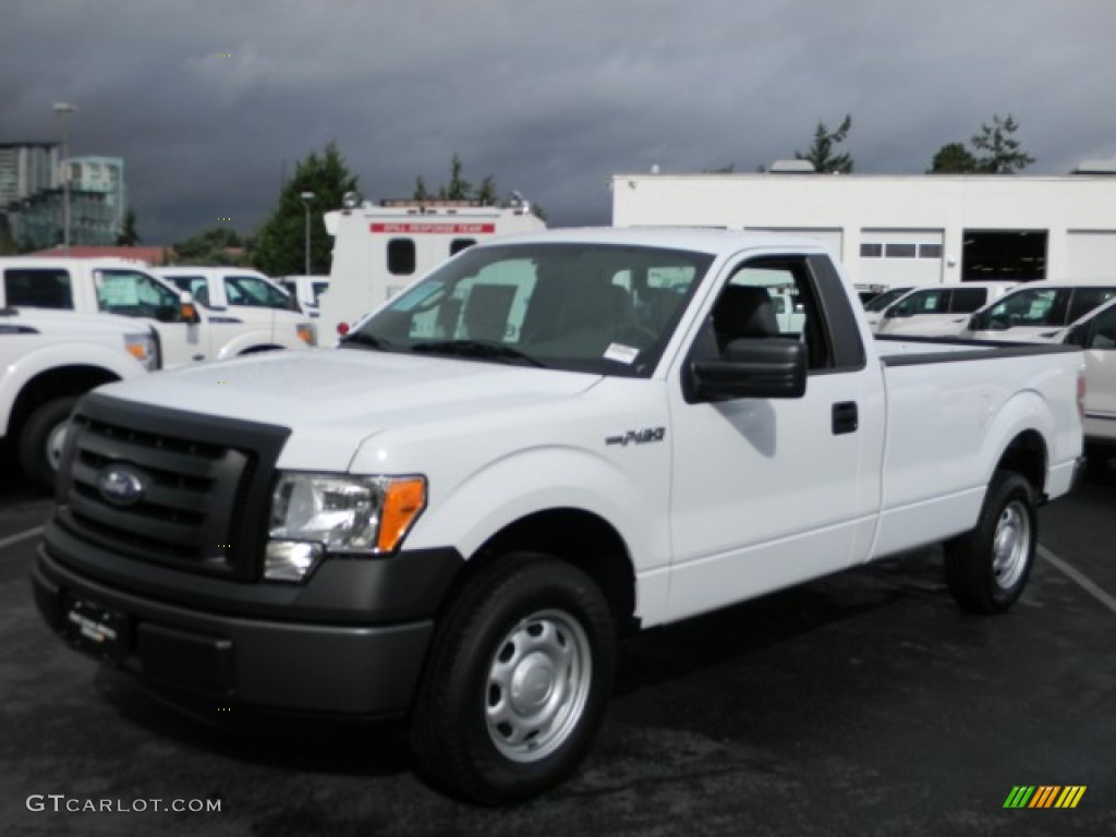 2011 F150 XL Regular Cab - Oxford White / Steel Gray photo #1