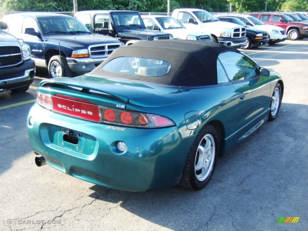 1997 Eclipse Spyder GS - Monarch Green Pearl Metallic / Beige photo #4