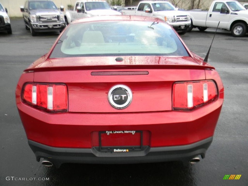 2011 Mustang GT Premium Coupe - Red Candy Metallic / Stone photo #4