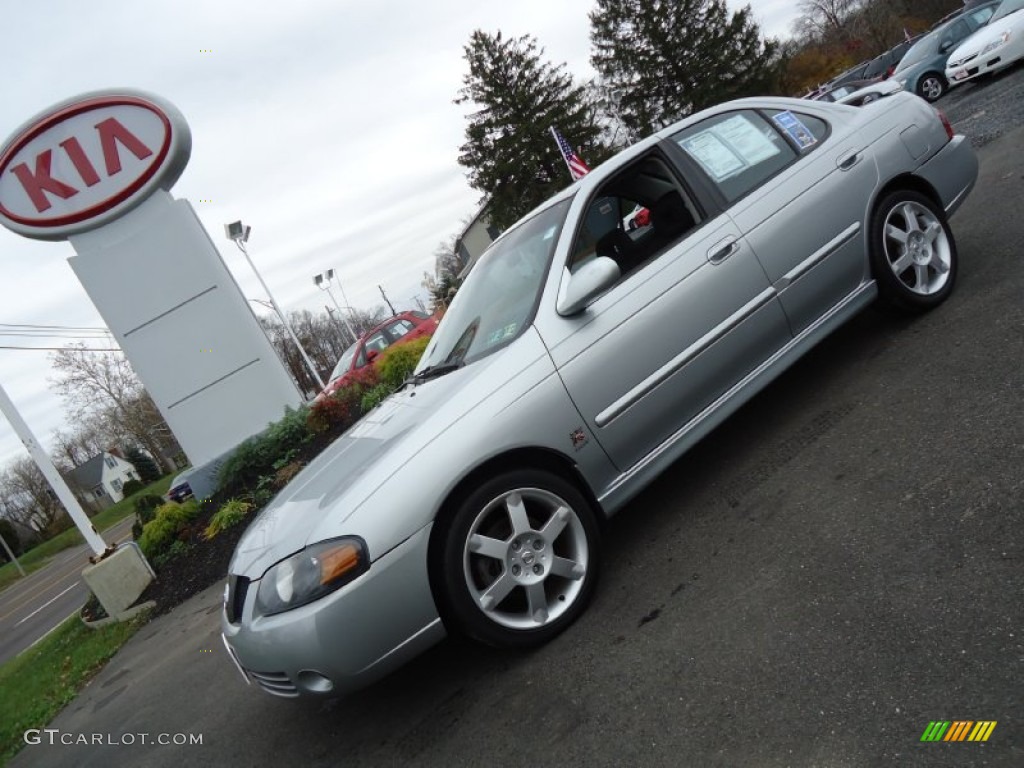 2004 Sentra SE-R Spec V - Molten Silver / SE-R Black/Silver photo #1
