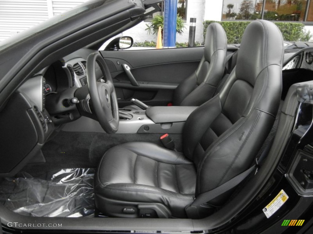 Ebony Black Interior 2006 Chevrolet Corvette Convertible Photo #57889139