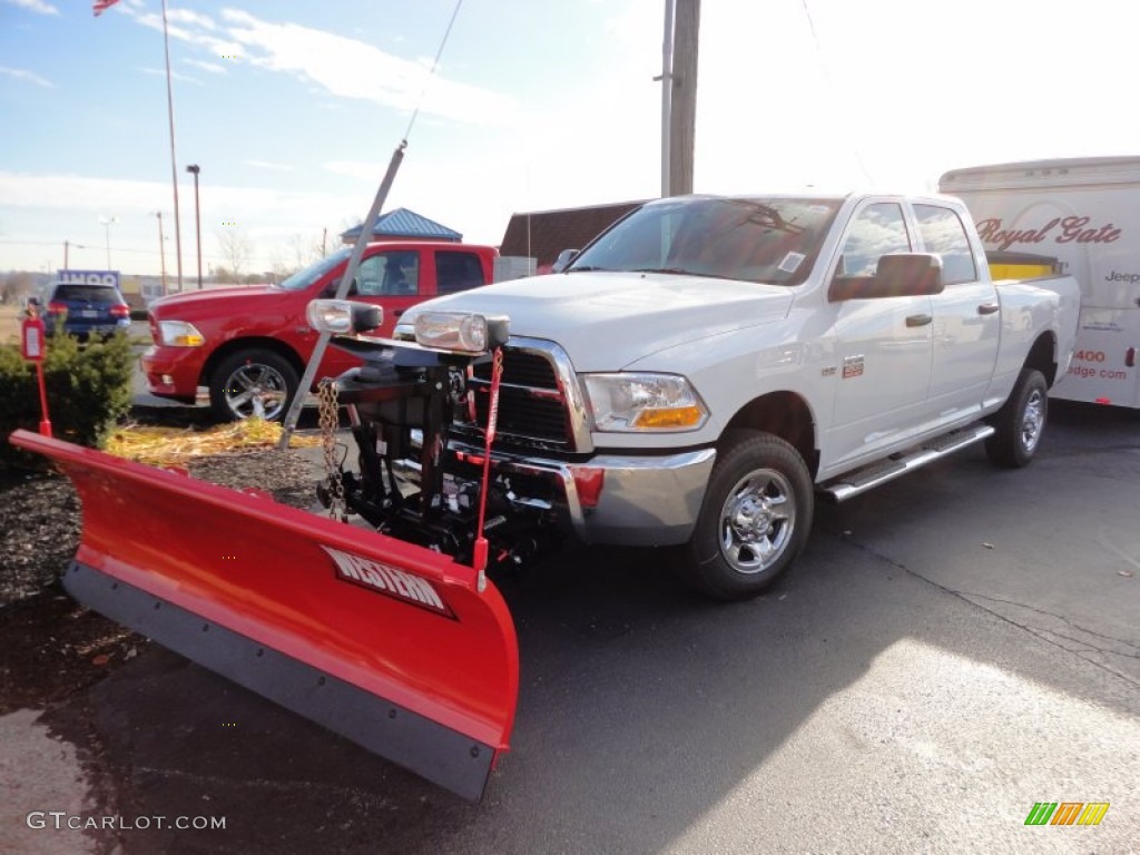 2012 Ram 2500 HD ST Crew Cab 4x4 Plow Truck - Bright White / Dark Slate/Medium Graystone photo #1