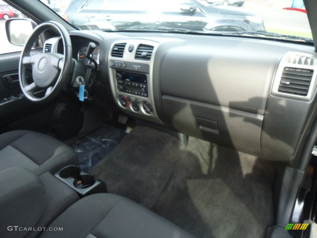 2007 Colorado LT Crew Cab 4x4 - Black / Very Dark Pewter photo #17