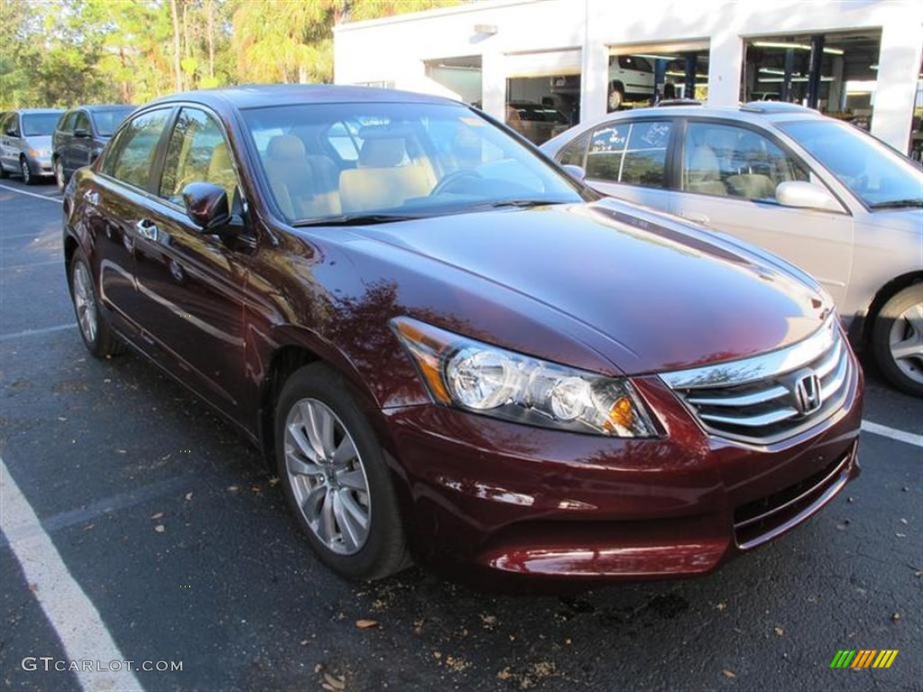 2011 Accord EX Sedan - Basque Red Pearl / Ivory photo #1