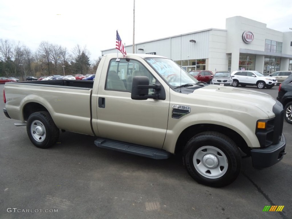 Pueblo Gold Metallic 2008 Ford F250 Super Duty XL Regular Cab Exterior Photo #57890503