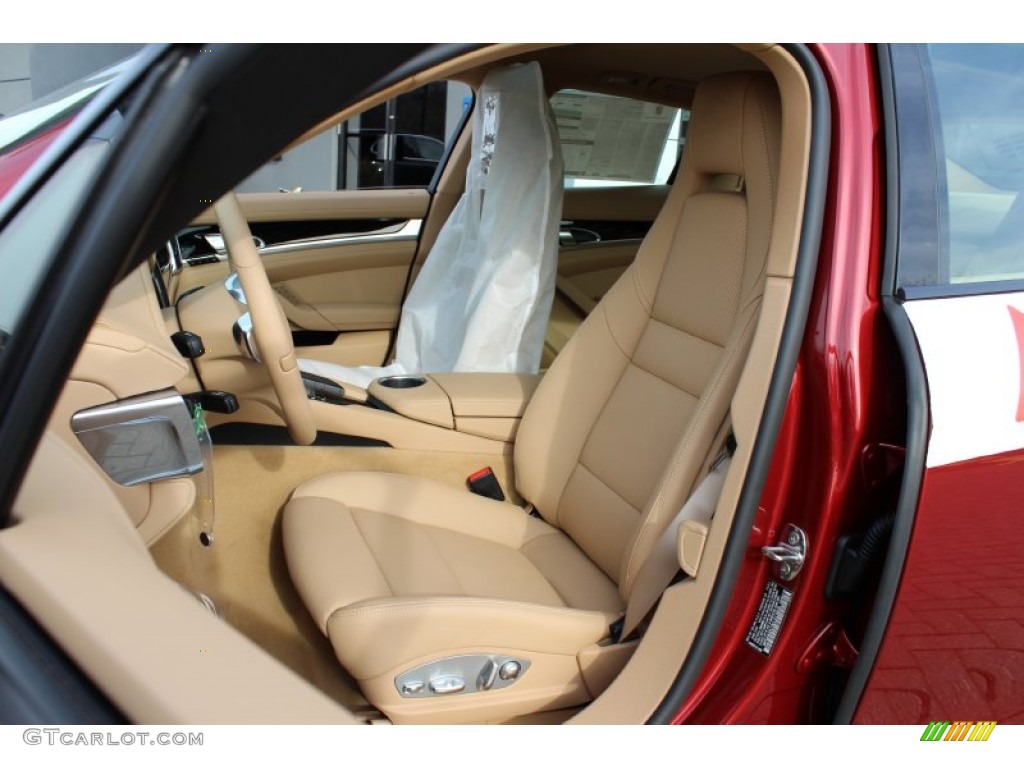 Luxor Beige Interior 2012 Porsche Panamera 4 Photo #57890818