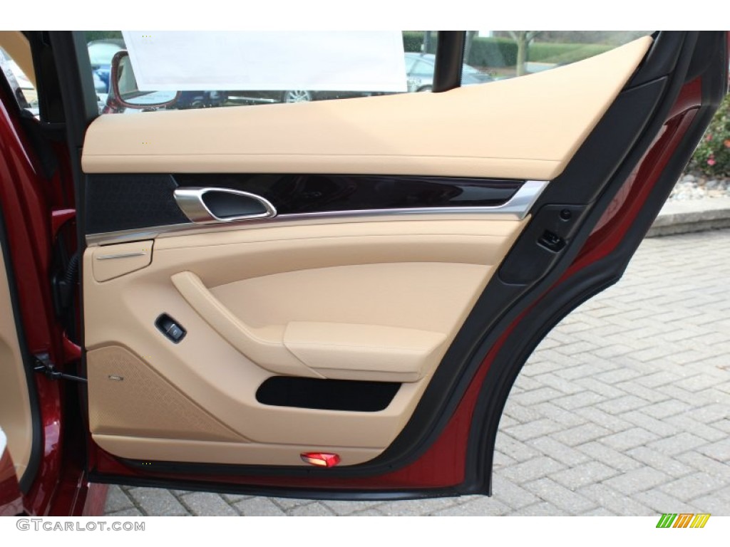 2012 Porsche Panamera 4 Luxor Beige Door Panel Photo #57890911