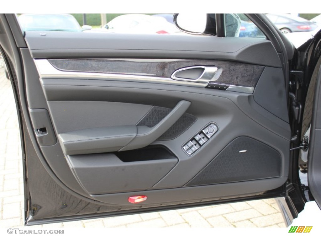 2012 Porsche Panamera S Black Door Panel Photo #57891074