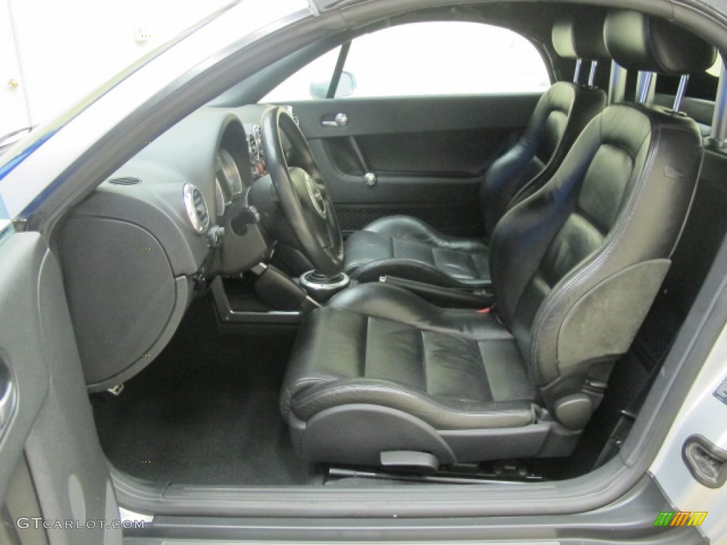 Ebony Interior 2002 Audi TT 1.8T quattro Roadster Photo #57891469