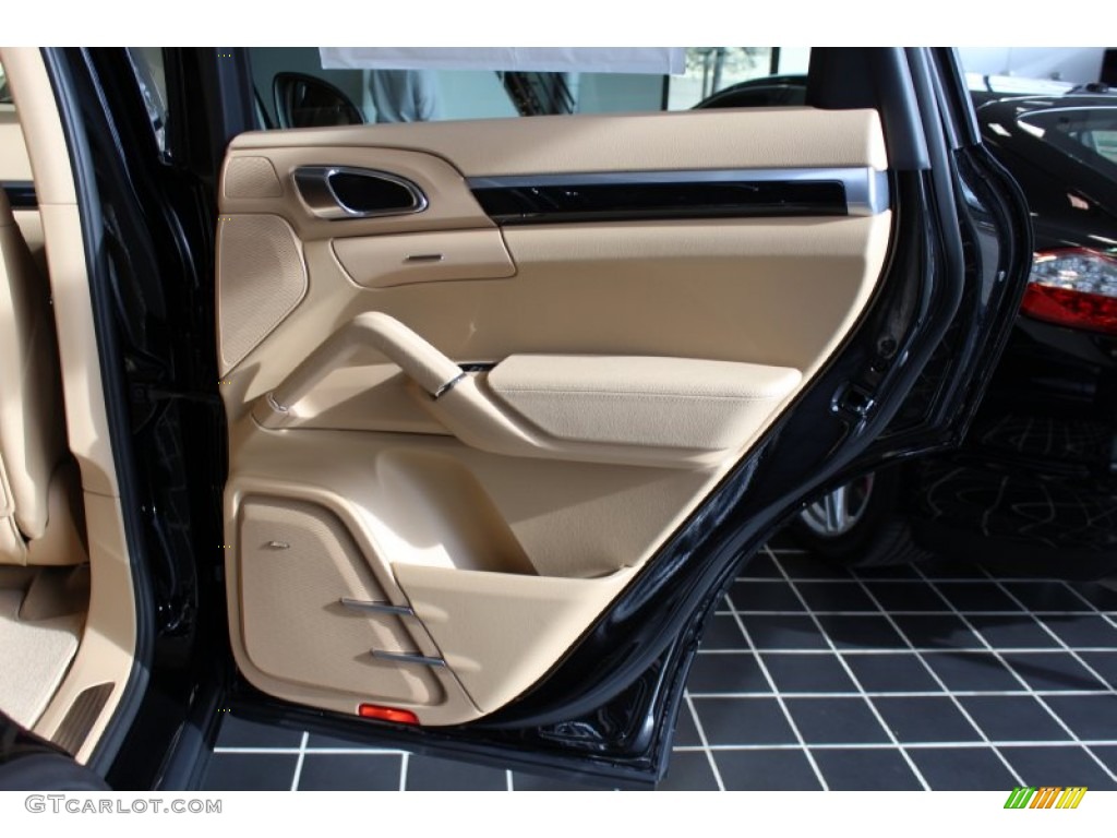 2012 Porsche Cayenne S Luxor Beige Door Panel Photo #57891505
