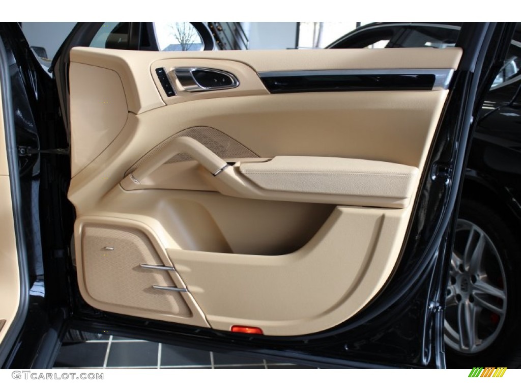 2012 Porsche Cayenne S Luxor Beige Door Panel Photo #57891523