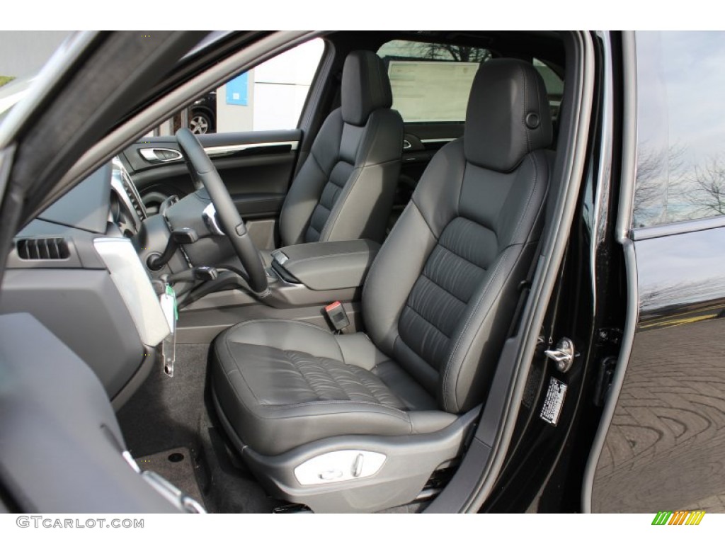 Black Interior 2012 Porsche Cayenne S Hybrid Photo #57891703