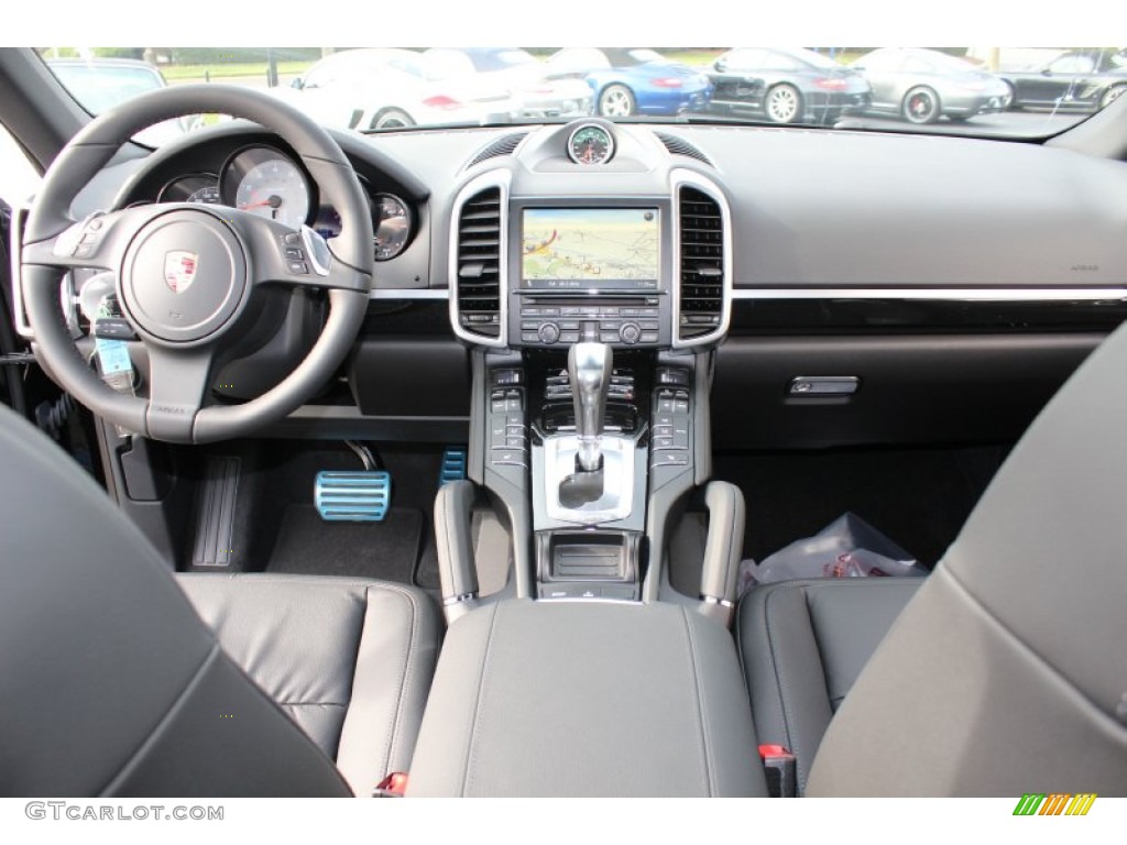 2012 Porsche Cayenne S Hybrid Black Dashboard Photo #57891713