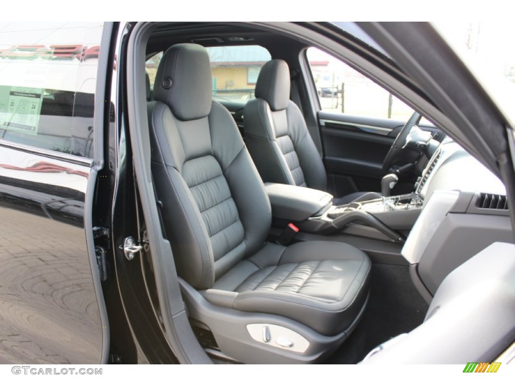 Black Interior 2012 Porsche Cayenne S Hybrid Photo #57891844