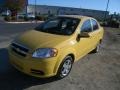 2010 Summer Yellow Chevrolet Aveo LT Sedan  photo #1