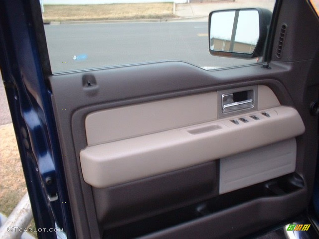 2010 F150 XLT SuperCrew - Dark Blue Pearl Metallic / Medium Stone photo #10