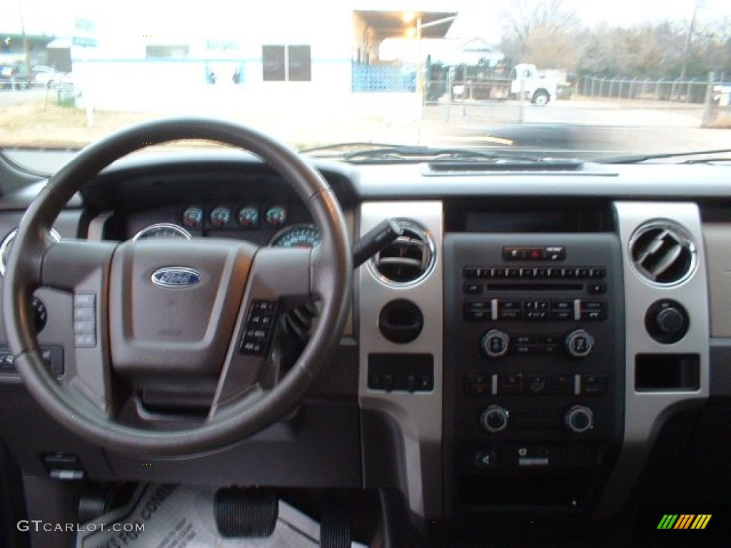 2010 F150 XLT SuperCrew - Dark Blue Pearl Metallic / Medium Stone photo #12