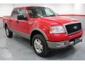 2004 Bright Red Ford F150 Lariat SuperCrew 4x4  photo #4