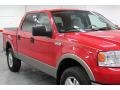 2004 Bright Red Ford F150 Lariat SuperCrew 4x4  photo #6