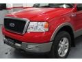 2004 Bright Red Ford F150 Lariat SuperCrew 4x4  photo #13