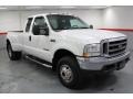 2002 Oxford White Ford F350 Super Duty XLT SuperCab 4x4 Dually  photo #4