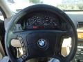 1997 BMW 5 Series Sand Beige Interior Steering Wheel Photo