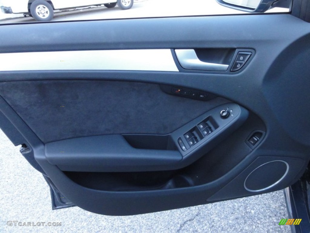 2011 Audi A4 2.0T quattro Sedan Black Door Panel Photo #57898182