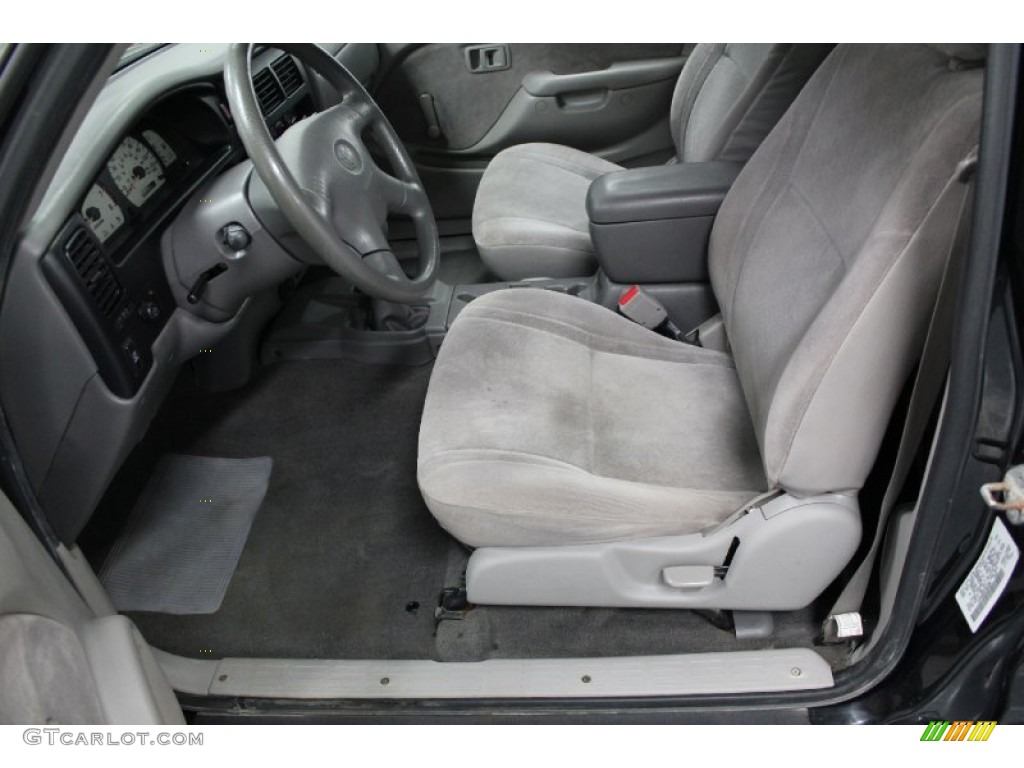 Charcoal Interior 2001 Toyota Tacoma Regular Cab 4x4 Photo #57898539