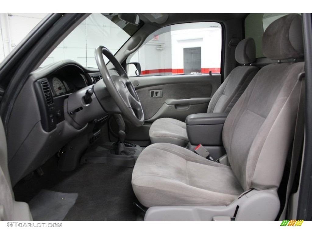 Charcoal Interior 2001 Toyota Tacoma Regular Cab 4x4 Photo #57898545